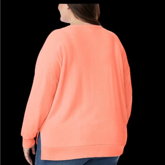 Ladies Buffalo 2X Crewneck Pullover Shirt Top Jersey Terry Cloth Long Sleeve NWT - Picture 6 of 9